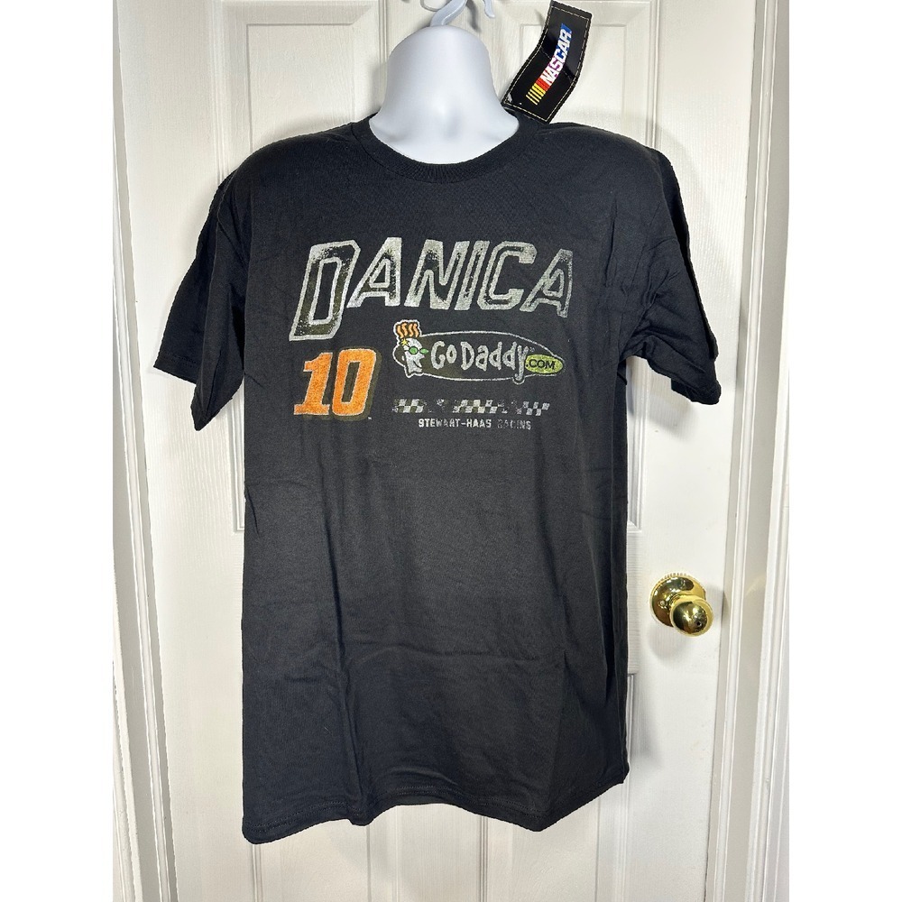 NASCAR Danica Patrick GoDaddy‎ Racing T-Shirt Black Graphic Tee Large